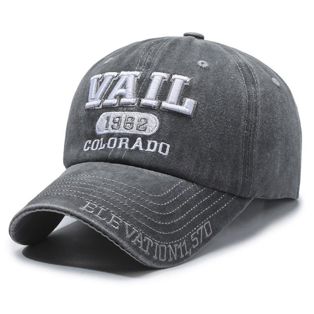Colorado 1962 VAIL Embroidered Baseball Cap Washed Cotton Sun Hat For Man Women Unisex