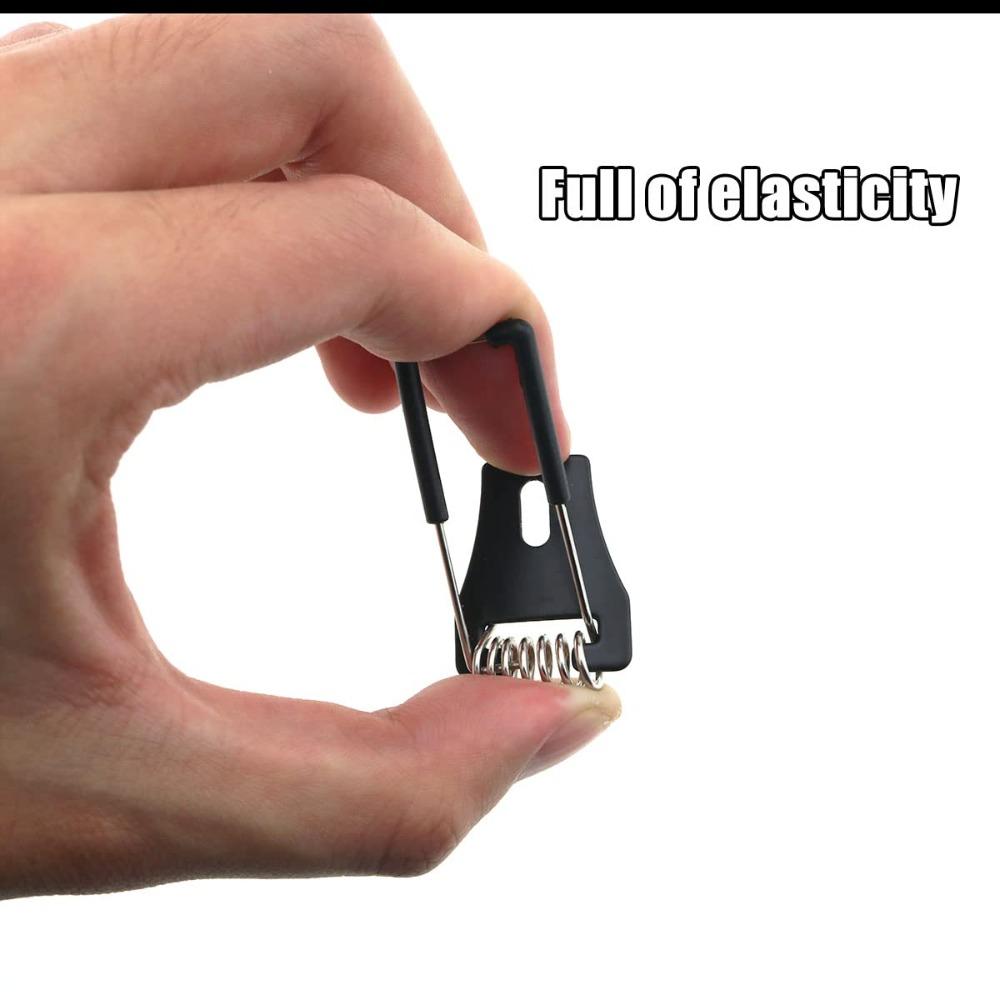 10pcs Cold-rolled Steel Panel Lamp Spring Clip Black Lamp Circlip Mounting Bracket  Electrician