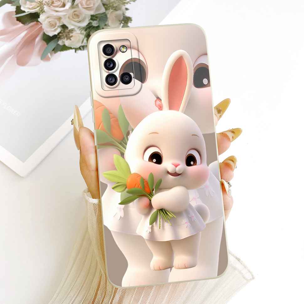 Case For Samsung Galaxy A31 Fashion Flower Cover Liquid Silicone Pattern Cover For Samsung A 31 A31 SM-A315F Casing