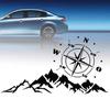 Compass Mountains Car-Styling Reflective Decals SUV Off-road Decoration Sticker