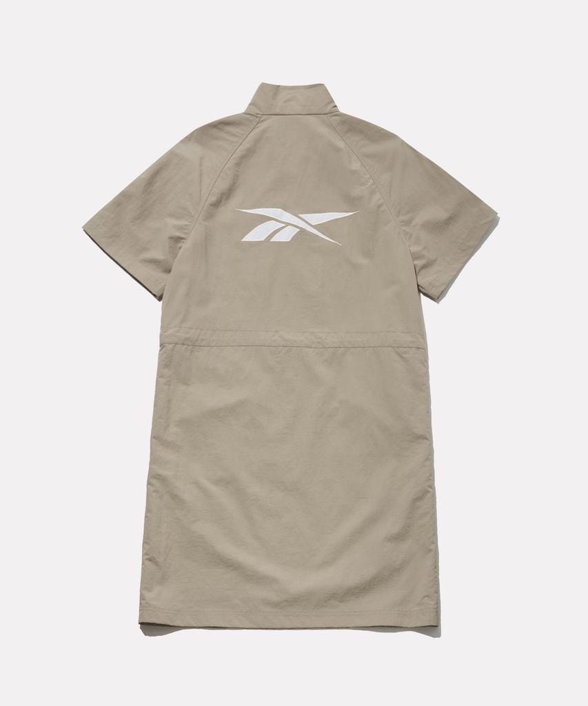 Reebok Платье-анорак с коротким рукавом (W) - бежевый