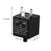 LED Light Relay Relay  Indicator Relay 12V 3 Pin Adjustable LED Light Flasher Blinker Relay Fix For Turn  Indicator
