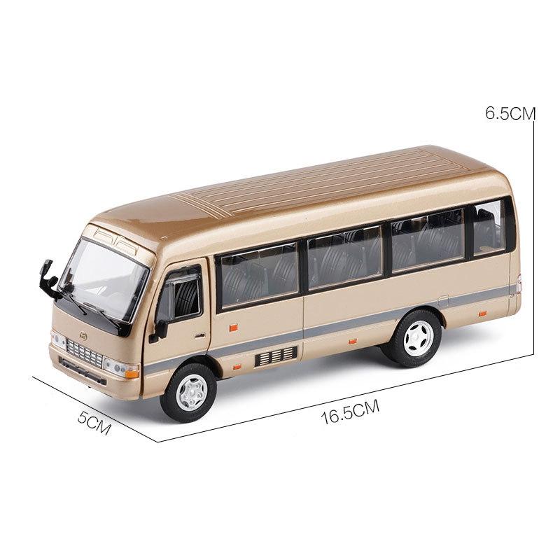 1/32 TOYOTA Coaster EX Модель игрушечного автомобиля Автобус класса люкс MPV Литая миниатюрная маршрутка для детей Коллекция с инерционным механизмом Подарок Мальчик Ребенок