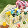 Водонепроницаемая сумка-холодильник для пикника с толстой алюминиевой подкладкой, из износостойкой Оксфордской ткани, складная сидушка для кемпинга, пляжа, пеших прогулок