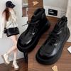 Модные Горячо Продаваемые Зимние Ботинки для Женщин Женская Обувь Ботинки-Женские Зимняя Обувь Дамские 2025 Осень Рок Ботильоны на Шнуровке Рок Обувь