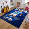 Haaland Design Area Rug Personalized Name- Non-Slip, Soft & Cozy Floor Mat for Living Room, Office - Indoor/Outdoor Carpet