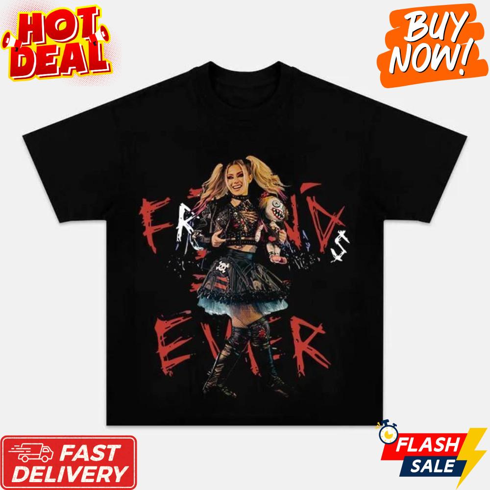 Футболка унисекс S-5XL Вдохновленная Алексой Блисс Друзья Навсегда Суперзвезда WWE Возвращение