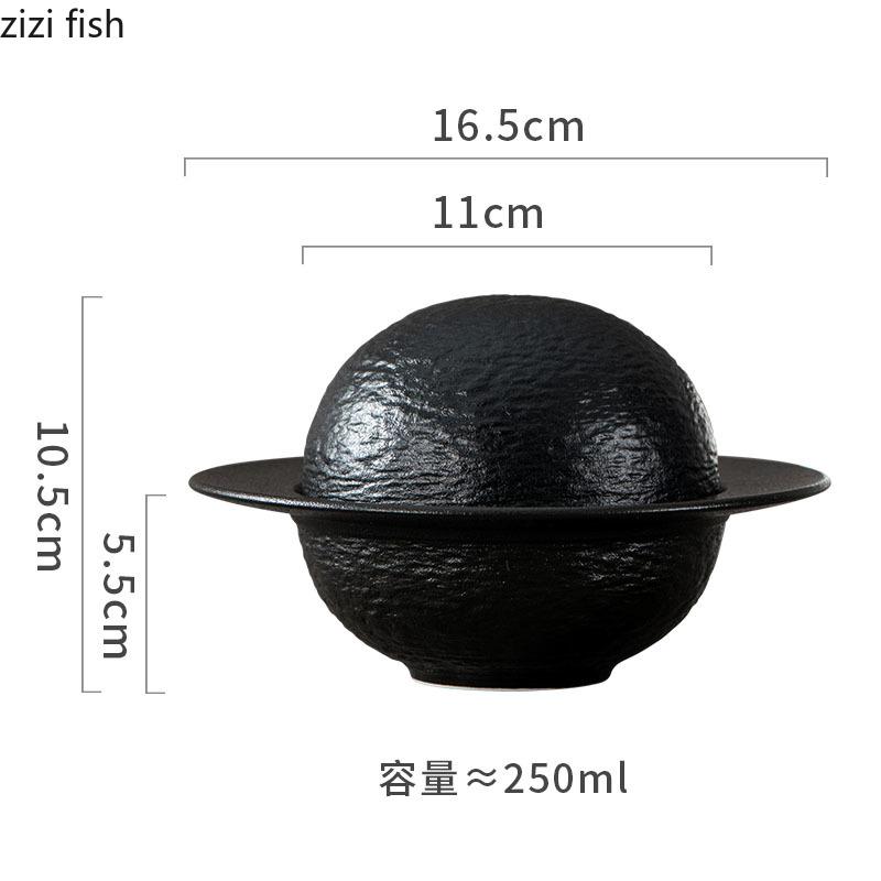 Керамическая миска с однотонной текстурой и крышкой, десертная миска, миска для густого супа, миски для вареных яиц, креативная посуда для ресторана