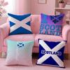 Scotland SCO flag Cushion Cover EcoFriendly Odorless Healthy Pillowcase Soft  Comfortable KidSafe No Filling