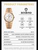 BINBOND Luxury Brand New 8181 Men's Quartz Watch Waterproof Calendar Night Light Fashion Business Men's Watch