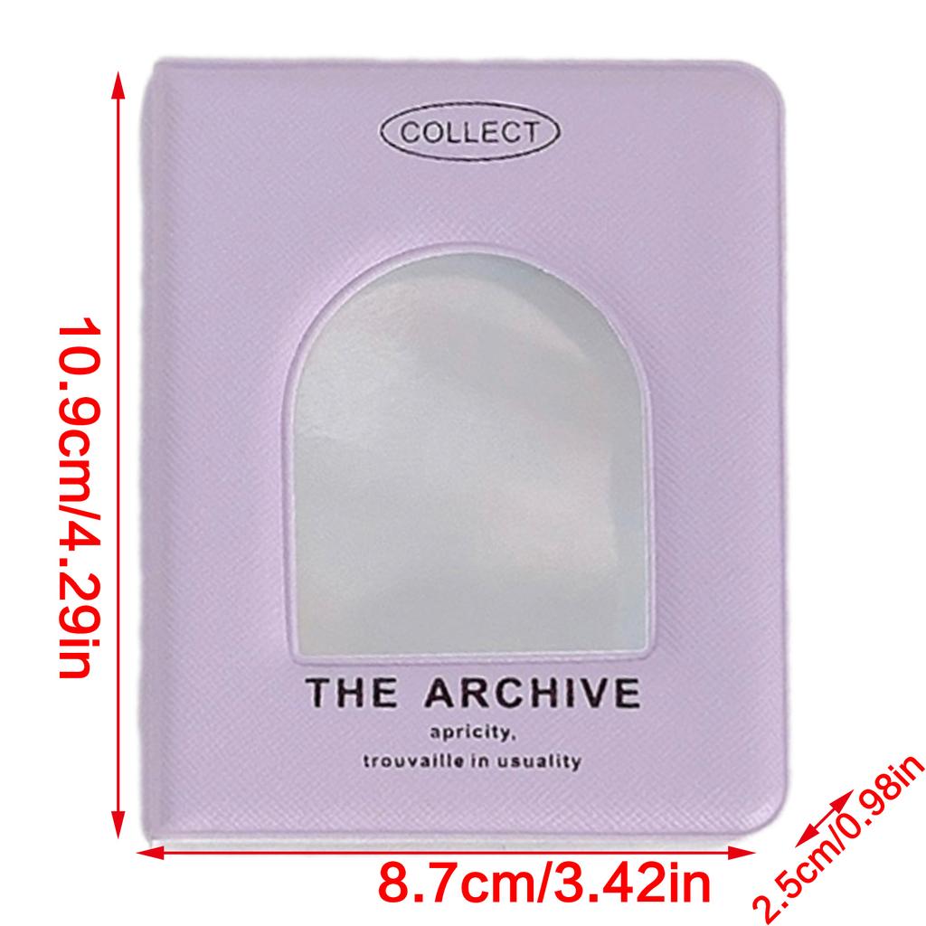 Mini Card Holders Album 40 Pocket Collection Photocard Book for Kids and Adults Portable Photo Binder with Clear Sleeves