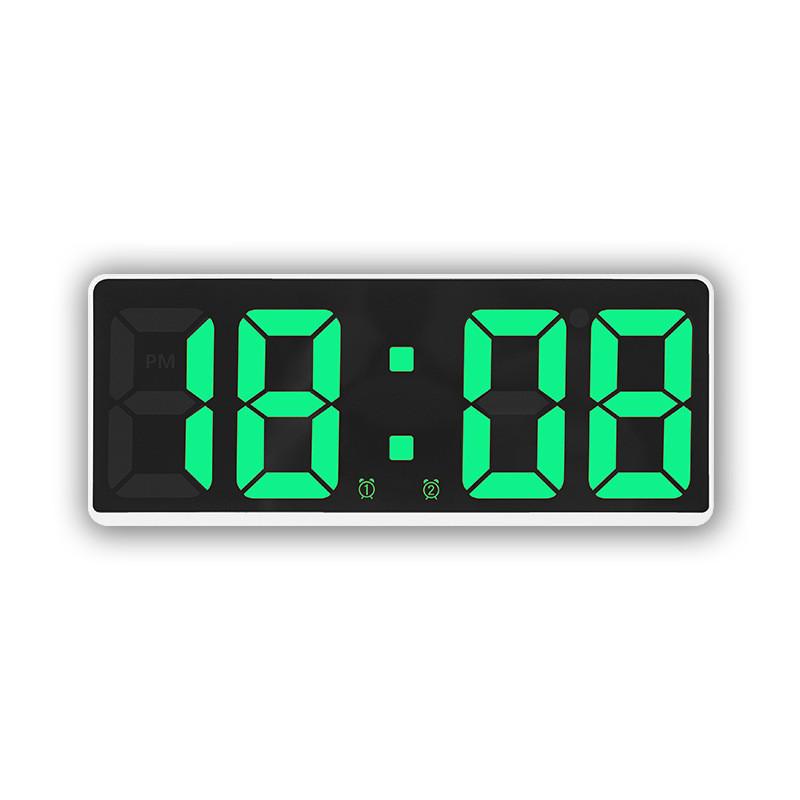 Electronic Led Digital Alarm Clock With Calendar And Temperature For Modern Bedroom