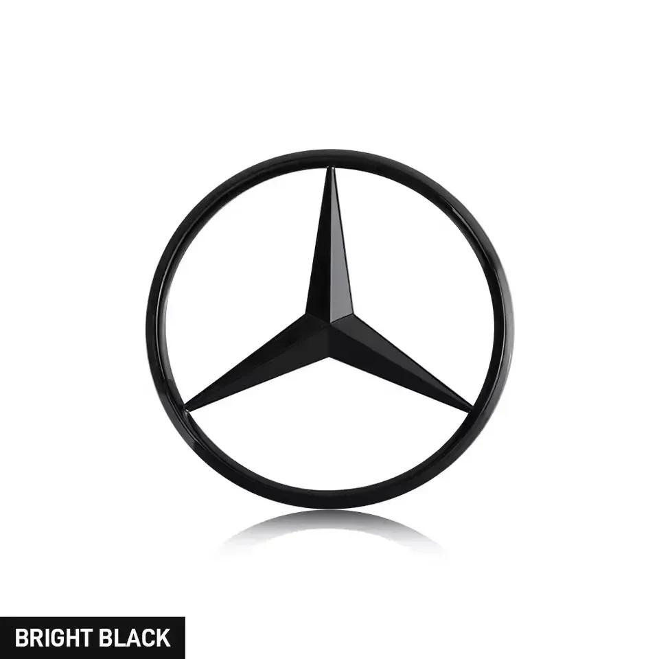 Автомобильная наклейка для Mercedes Benz 1 шт. 70 мм Значок двигателя автомобиля Наклейки на капот 3D Металлический значок Декоративная наклейка для Mercedes Benz AMG A