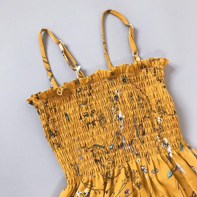 Женский сарафан в горошек, длина мини