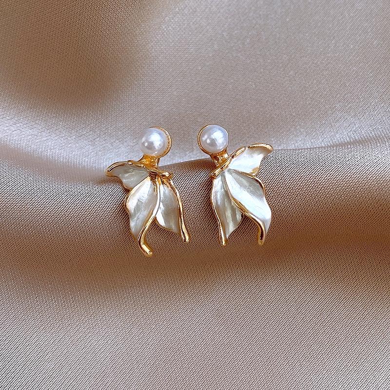 Серьги-кисточки из циркона и жемчуга «Серебряная игла» - Элегантный ретро-дизайн для женщин