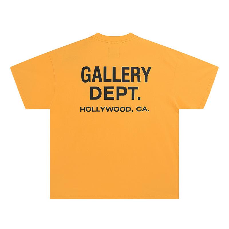 GALLERY tide brand DEPT classic alphabet slogan LOGO gradual change printed short-sleeved T-shirt men and women Qixi Festival couple