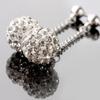 Серьги-шарики из стерлингового серебра 925 пробы, модные, легкая роскошь, Шамбала, Принцесса, с кристаллами, полностью усыпанные бриллиантами, Подарок на День Рождения, Юбилей