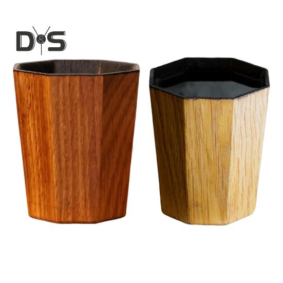 Виски Grail Mash Bill Деревянная чашка для мужчин Чашка для бурбона из обугленного дуба Уникальный аксессуар для напитков в стиле бочки Подарки для любителей бурбона