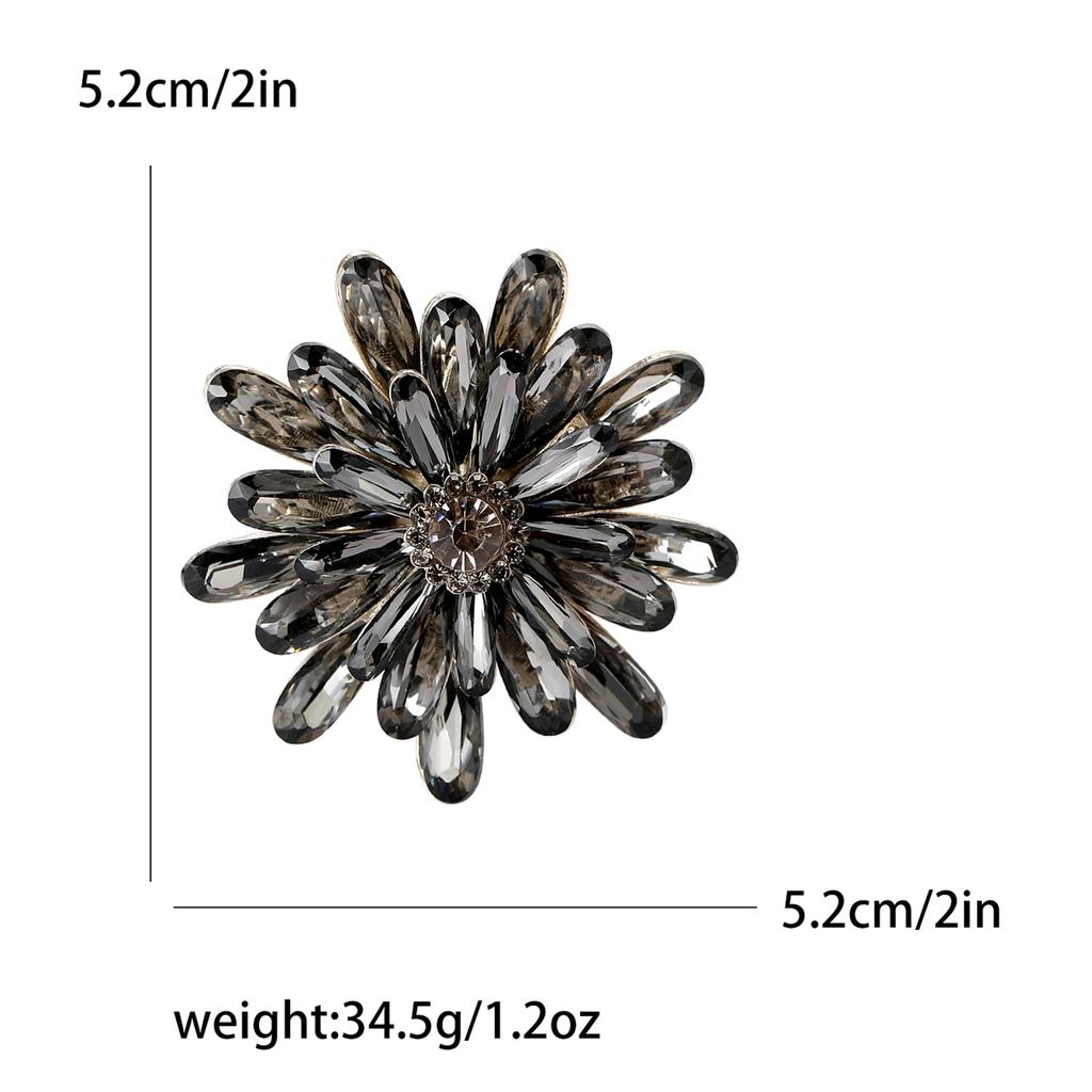 Rhinestones Sunflower Sunflower Brooch Plant Flower Pin Ladies Dress Suit Brooch Ornament Gift
