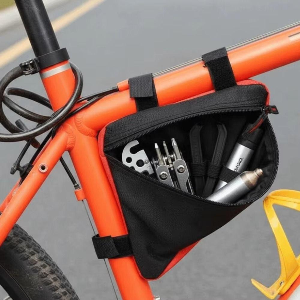 Polyester Bike Beam Hanging Bag Storage Saddle Frame Pouch Cycling Outdoor Sports