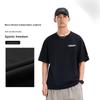 Li-Ning Уличная быстросохнущая прохладная с ощущением льда удобная свободная футболка с круглым вырезом и короткими рукавами унисекс черная ATSW045-2