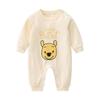 Newborn Cartoon Jumpsuit: Super Cute Pure Cotton Romper for Baby Girls - Spring & Autumn