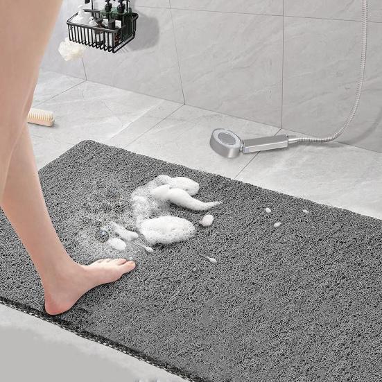 Нескользящий коврик для ванны Быстросохнущий коврик для мытья ног Супер впитывающий материал, приятный для кожи Износостойкий коврик для душа в ванной комнате Аксессуары
