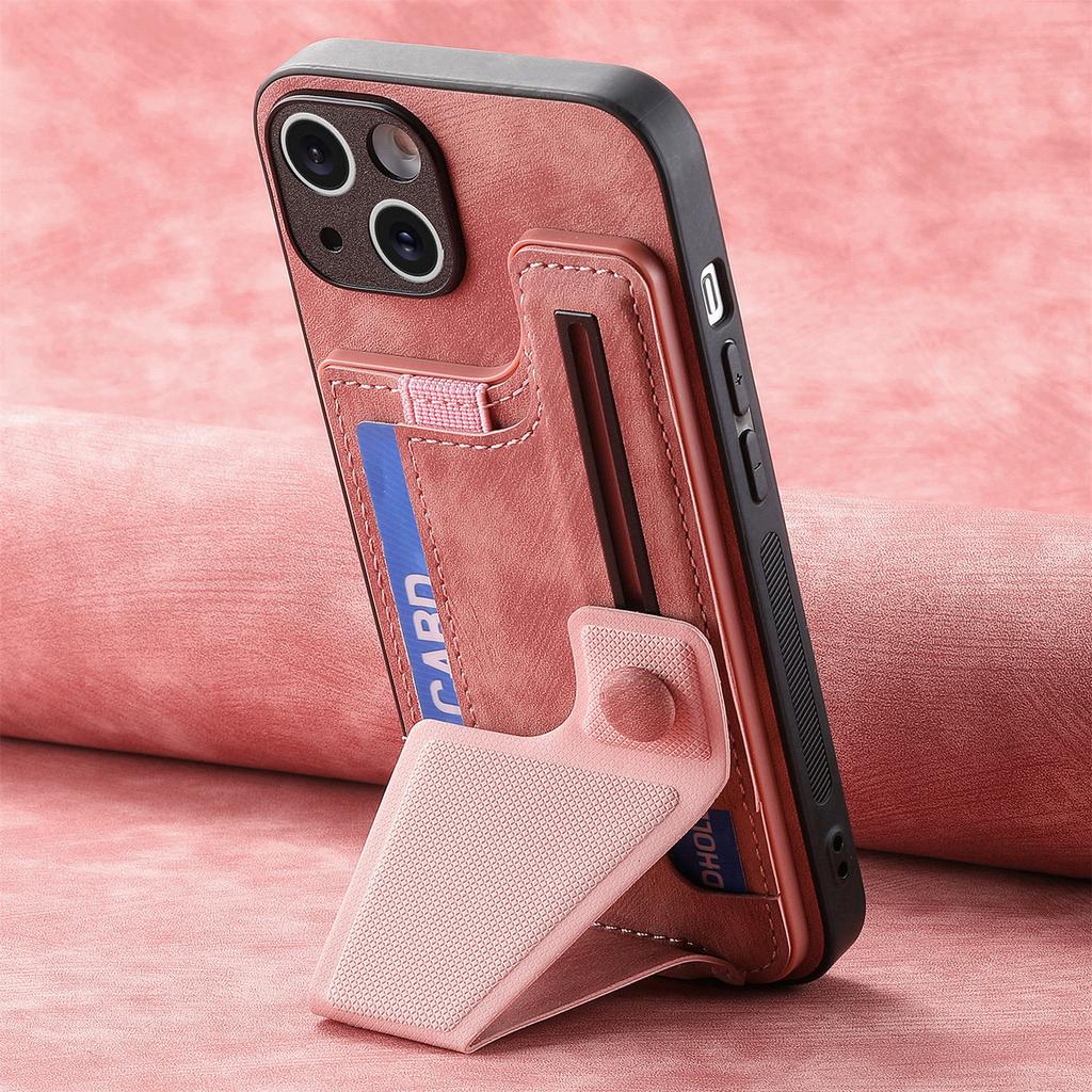 For Samsung Galaxy A36 5G Case with Card Slot Kickstand Retro Leather Back Cover