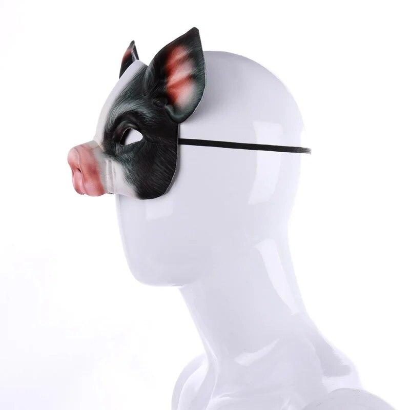 Halloween Pig Head Mask Head Wear Fancy Adult Costume Accessory Party Cosplay Halloween Mask