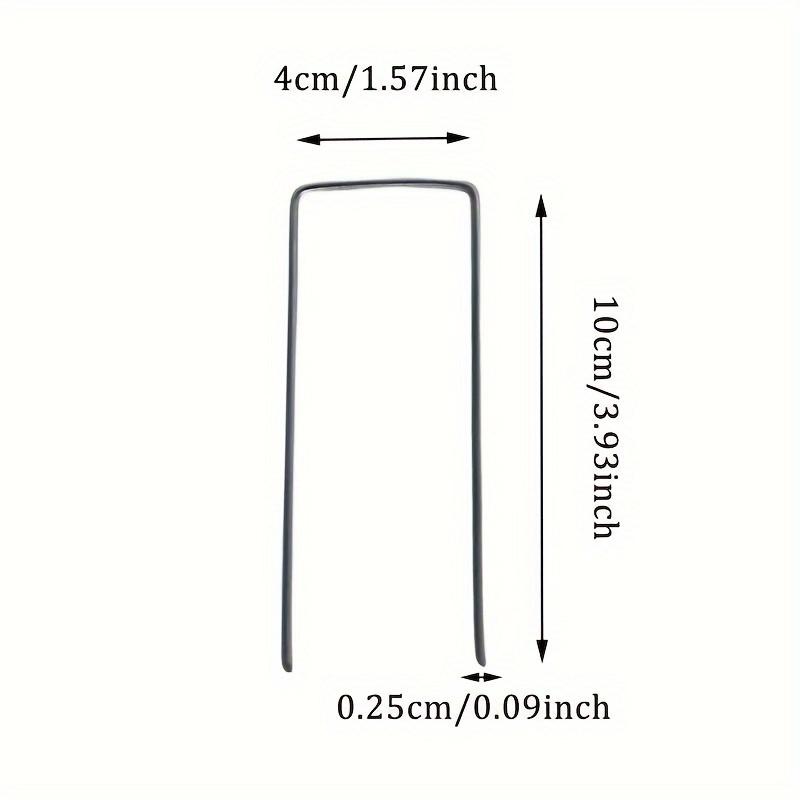 15/25/50 шт. Оцинкованные U-образные садовые ландшафтные колышки для поддержки растений, безопасности и защиты цветов