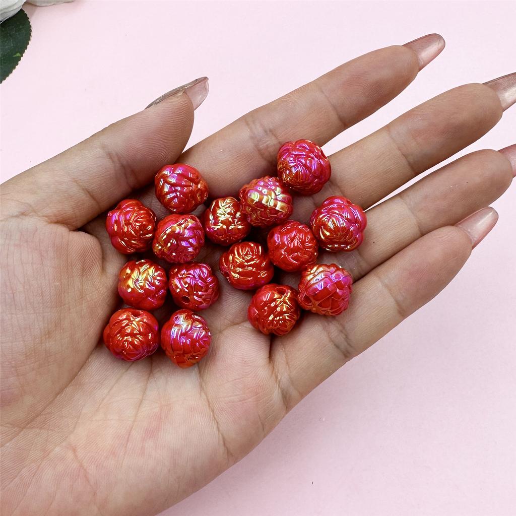 15 шт. 15 мм модные акриловые цветы свободные бусины «сделай сам» для ожерелья, браслетов, изготовления ювелирных изделий