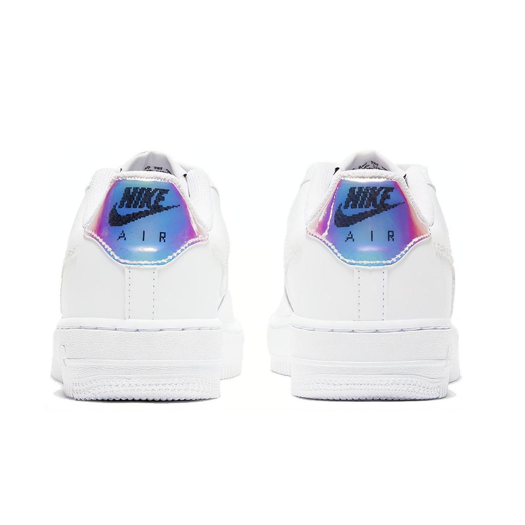 Nike Детские кроссовки Air Force 1 LV8 GS Digital Swoosh Белый Многоцветный Черный CW1577-100