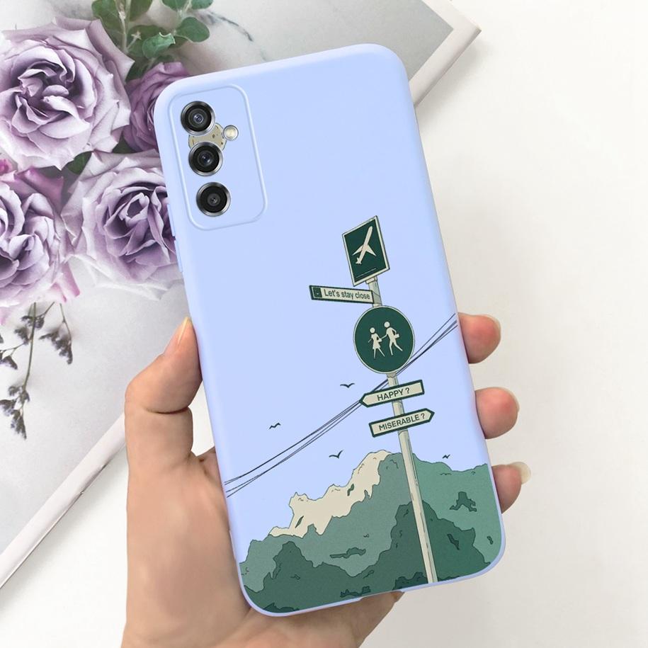Для Samsung M52 5G Чехол Милая Утка Голова Кошки Динозавр Fundas Мягкие ТПУ Чехлы для Телефона Для Samsung Galaxy M52 5G SM-M526B Hoesje 6.7"