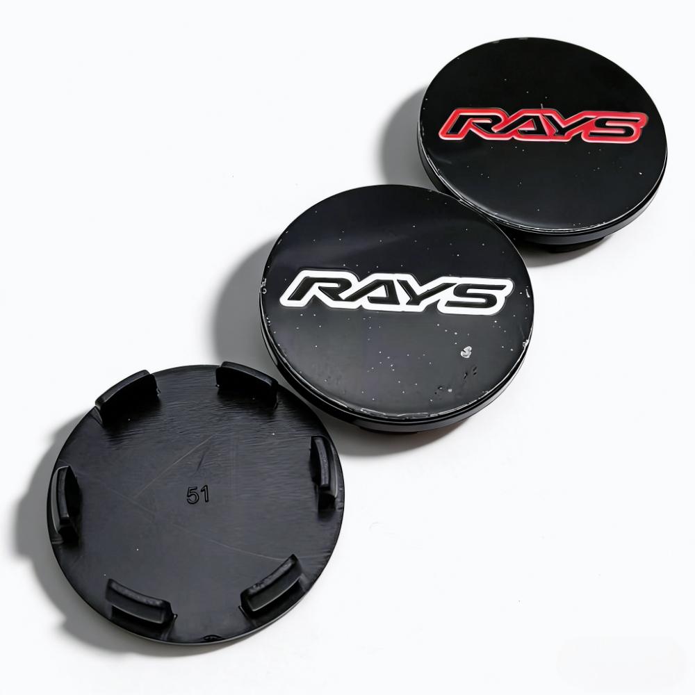 4pcs 51mm 46mm Rays Logo Emblem Badge Car Wheel Center Caps Wheel Hubcaps Rim Hub Center Dust Cover Replace Car Accessrories