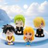 One Luffy Piece Санджи Нами Зоро Фигурка Аниме Кавайный ПВХ Модель Декор Кукла