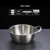 Миска для смешивания из нержавеющей стали с ручкой