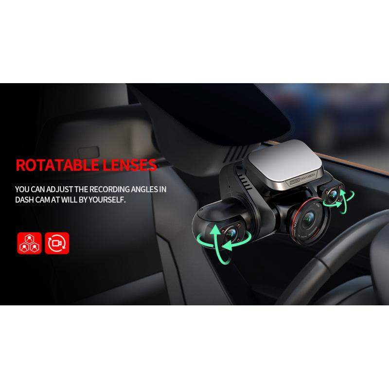 TiESFONG 360 Dash Cam M8S 4CH HD 4*1080P для автомобильного видеорегистратора 24H парковочный монитор видеорегистратор ночное видение WiFi встроенный GPS 256 ГБмакс