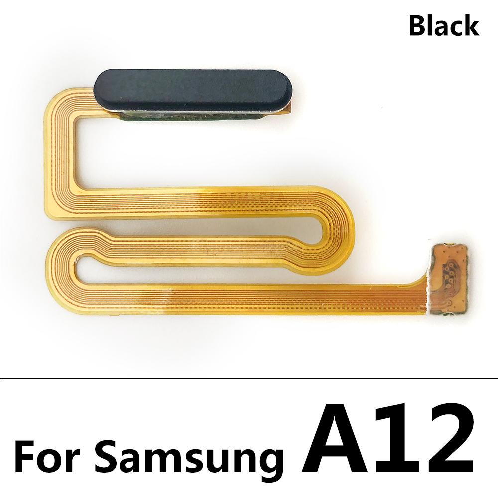 50Pcs/Lot, New For Samsung A12 A125 A125F Home Button FingerPrint Touch ID Sensor Flex Cable With Power Button Key Flex