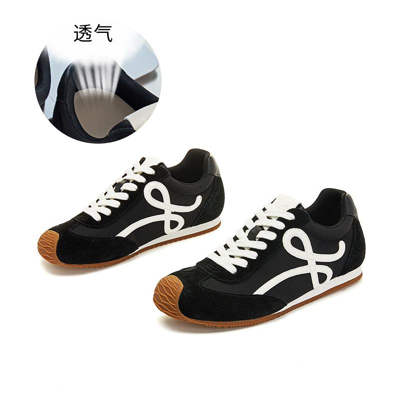 Leather Men's Forrest Gump Shoes 2025 Autumn New Flat-bottomed Sports Moral Training Shoes Casual Versatile Board Shoes Fashion Men's Shoes