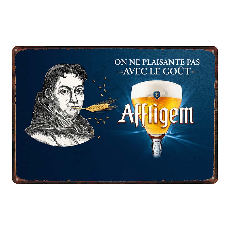 Металлическая жестяная табличка Beer Paix Dieu Mort Subite Ретро-постер Affligem Для стены Бар Паб Искусство Кухня Кофе Домашний декор 30X20СМ DU-8499B