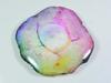 134Cts. Окрашенный солнечный друзовый агат многоцветный фантазийный кабошон россыпью драгоценный камень ET-26