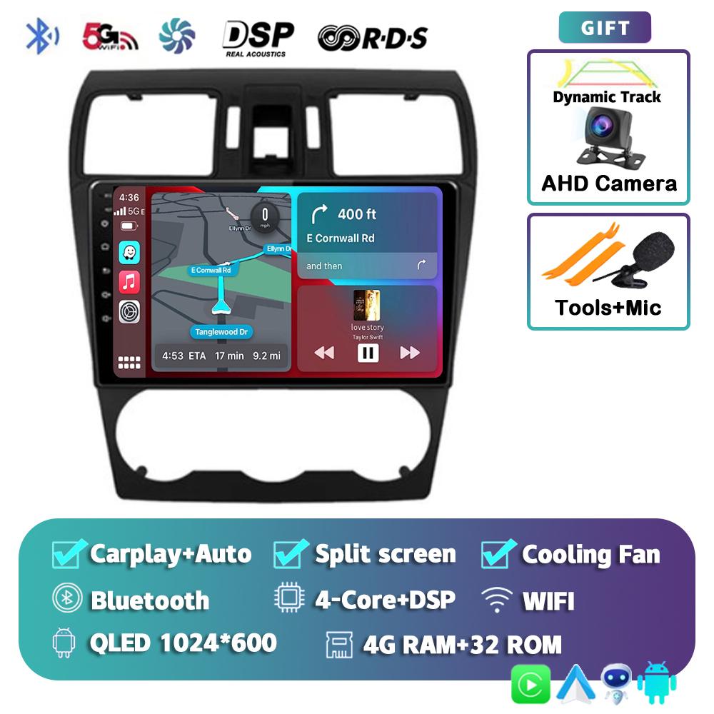 Android 14 Carplay Автомагнитола для Subaru Forester XV WRX 2012 2013 2014 2015 2018 Мультимедийный проигрыватель GPS Стерео DSP WiFi+4G