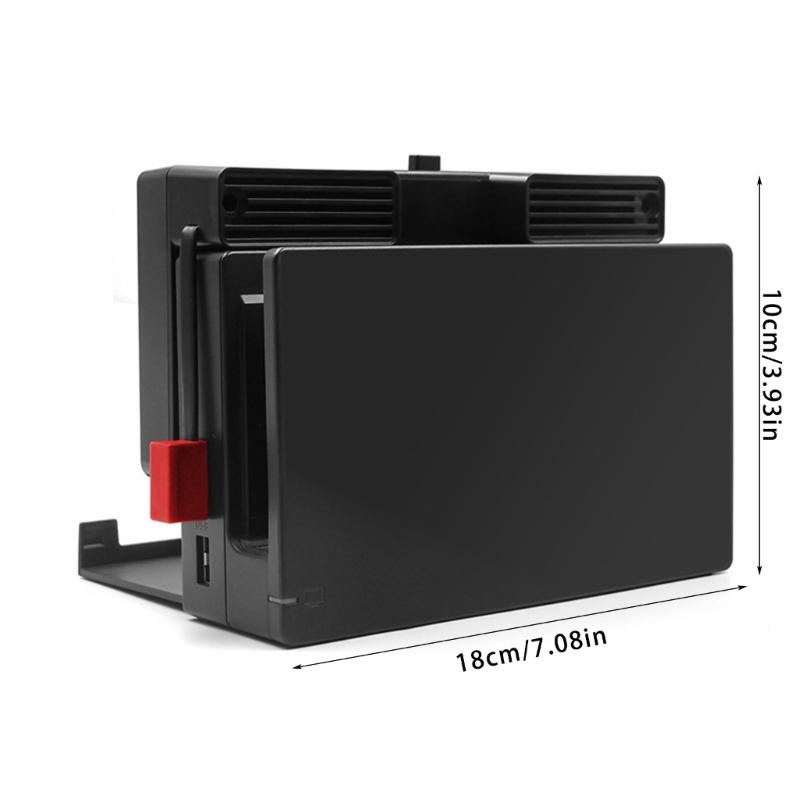 Подставка с охлаждающим вентилятором для консоли, док-станция USB со встроенным охлаждающим вентилятором, улучшает рассеивание тепла для хоста