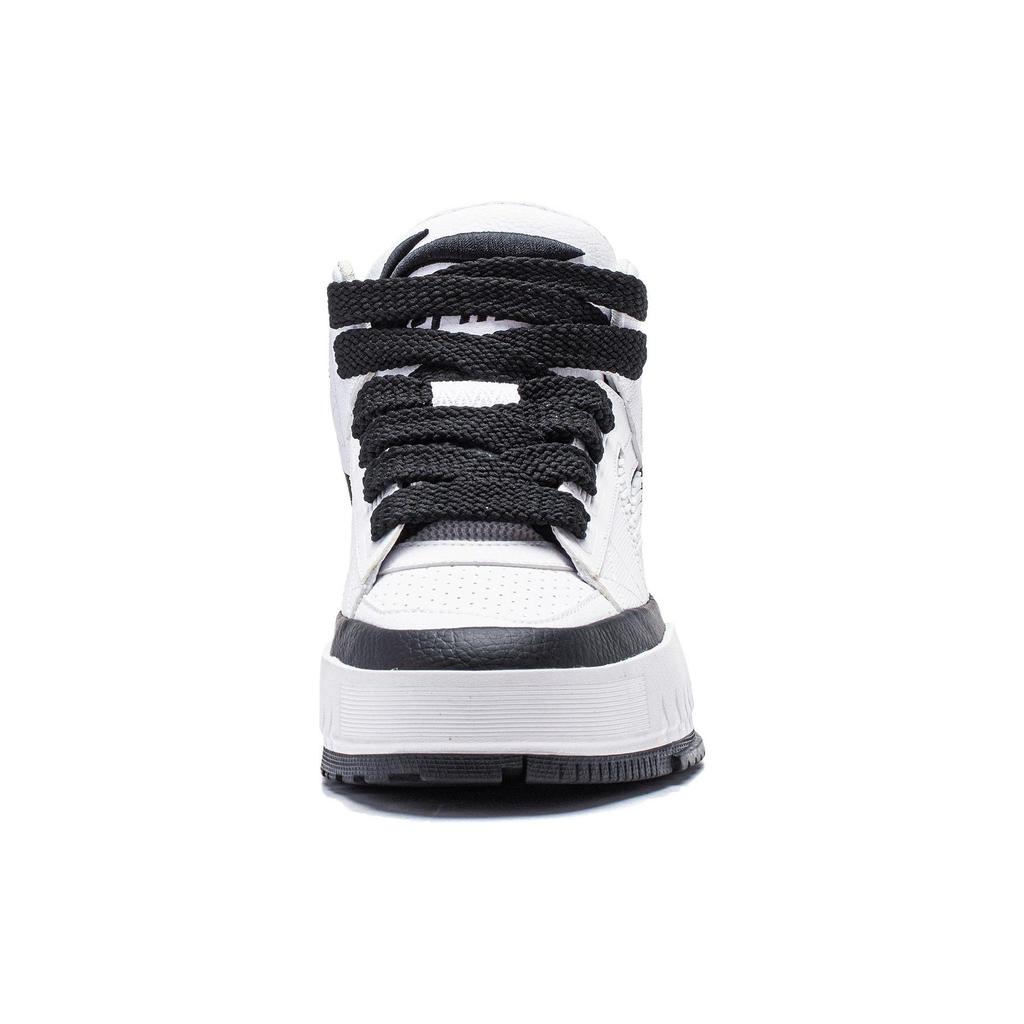 Li Ning Пробег Повседневные Универсальные Удобные Нескользящие Износостойкие Кроссовки Среднего Верха Мужские Кроссовки Для Скейтбординга Белые Черные AGCT283-4