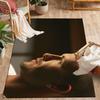 Man Black White Carpet Design for Dining Room Playrooms Decorate room Study room Anti-slip Rug Office home decor