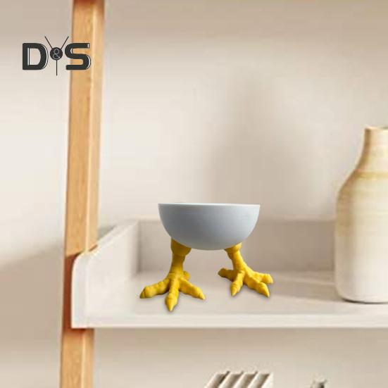 Фарфоровый держатель в виде куриной лапки, 3D-печатная белая статуэтка в виде куриных лапок, скульптура для домашнего офиса, книжной полки, украшения для рабочего стола, орнамент