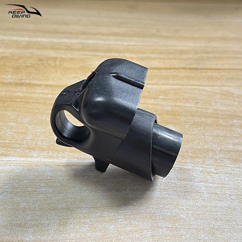 European Spear Gun Accessory: Single Hole Spearhead with Rubber Band Holder for Scuba Diving & Underwater Fishing