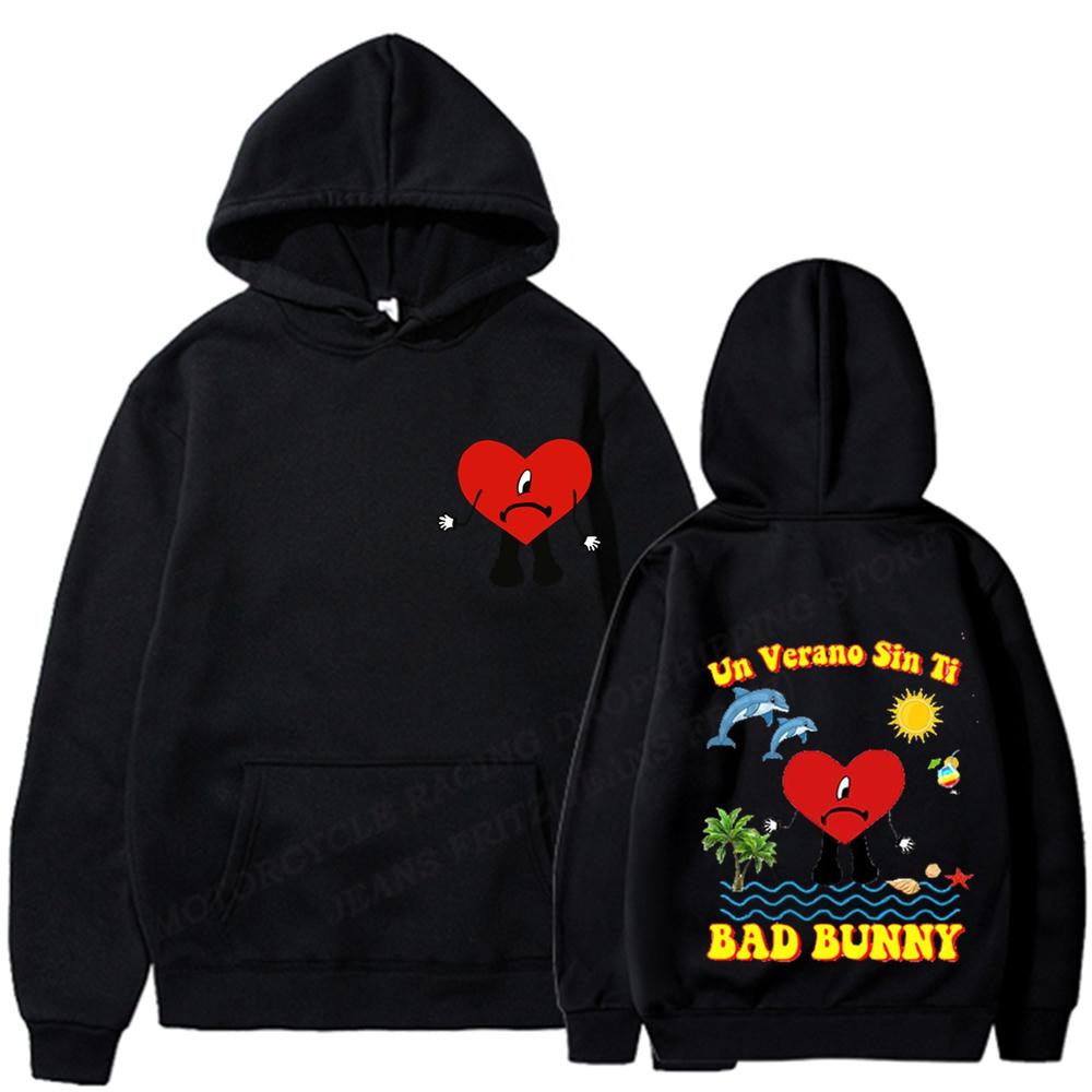 Толстовка с принтом Un Verano Sin Ti Bad Bunny, женская модная толстовка унисекс с длинными рукавами, пальто для девочек, женское пальто с флисовой одеждой с капюшоном