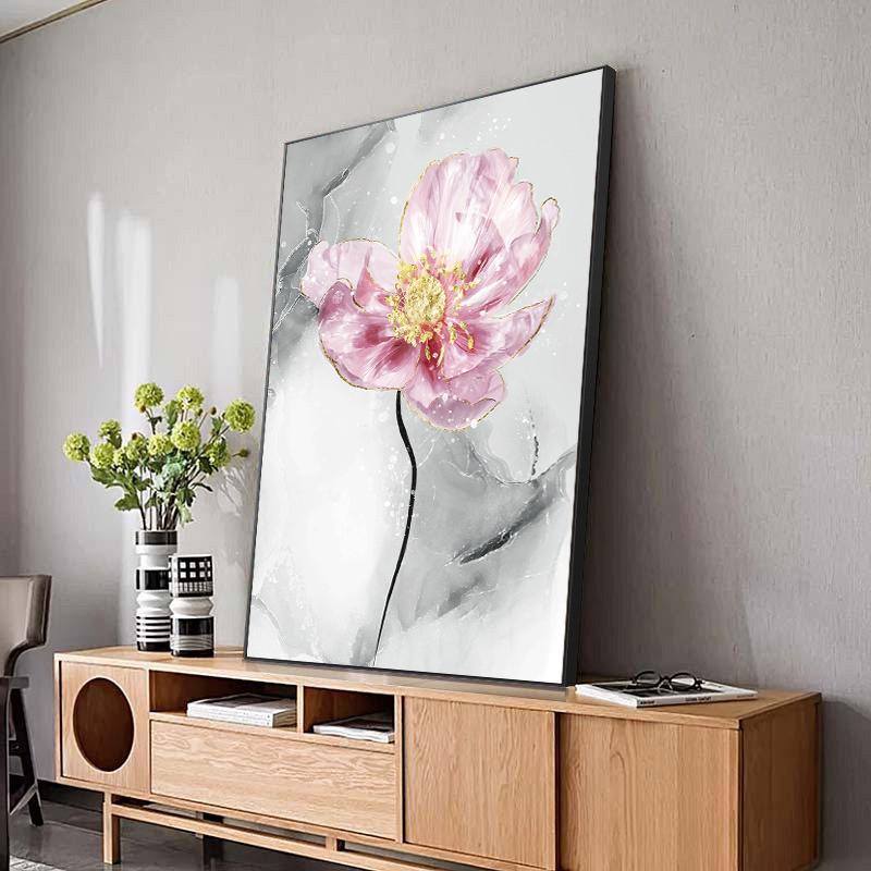 Скандинавские цветы, скандинавские постеры, декоративная живопись, абстрактные принты на холсте Cuadros, настенные художественные картины для гостиной, без рамки