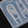 1 шт. Ретро 3D Формы для ногтей Рамка для окна Рамка с розой Форма для ногтей 3D Резьба Силиконовый Шаблон Инструменты для DIY Маникюра Декора